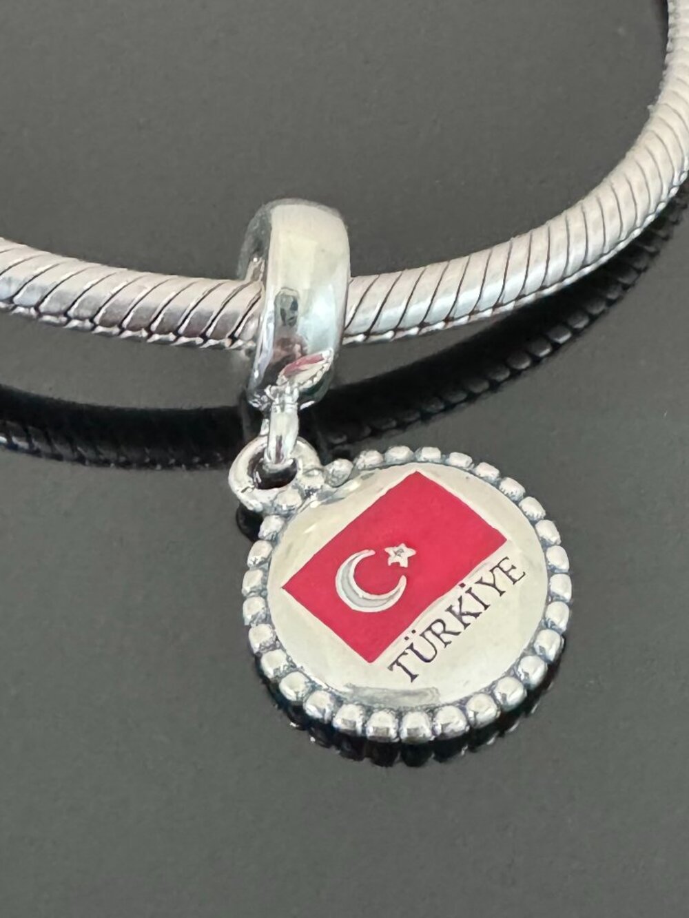 Original Pandora TURKIYE Flag Charm
